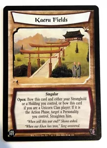 Kaeru Fields L5R La Leggenda dei Cinque Anelli CCG Web of Lies WoL - Foto 1 di 1