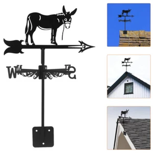 Weather Vane Decoration Ground Insert Weathervane Donkey Wind Indicator - Picture 1 of 12