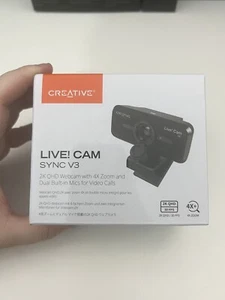 Creative Live! Cam Sync V3 2K QHD USB Kamera internetowa z 4X zoomem cyfrowym i mikrofonem - Zdjęcie 1 z 1