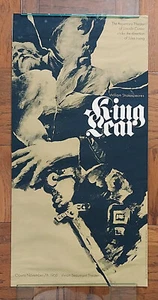 1968 Original Lincoln Center Repertory Theater KING LEAR Shakespeare Poster NYC - Picture 1 of 7