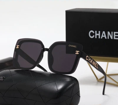 CHANEL SUNGLASSES FOR WOMEN UV 400 BLACK FRAME / GRAY LENS - Image 1 of 3