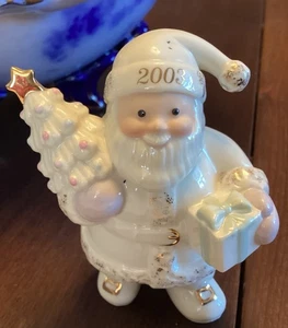 Lenox 2003 Santa Christmas Ornament Porzellan 24 Karat Gold Akzente Ltd Edition  - Bild 1 von 2