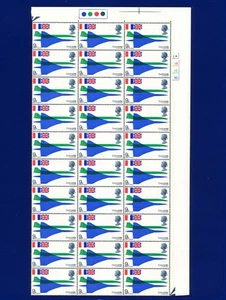 1969 SG785 9d Concorde W152 Cylinder Traffic Light CC Block (30) MNH lbuj - Picture 1 of 2