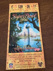 SUPER BOWL XXX1 TICKET STUB PATRIOTS vs PACKERS DESMOND HOWARD MVP 26.01.1997 - Bild 1 von 2