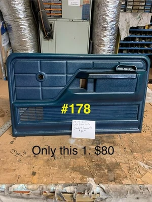 1973-1979 FORD TRUCK F100 F150 F250 F350 DOOR PANEL RIGHT SIDE BLUE/green #178 - Image 1 of 4