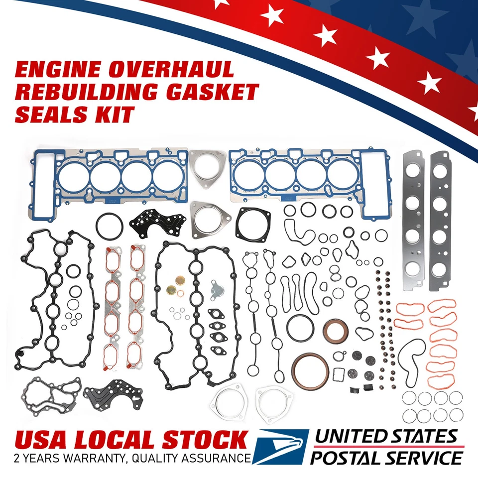 Kit de sello de junta de reconstrucción de motor de calidad OEM 079103383AQ para Audi R8 2008-2015 Foto 1 de 4