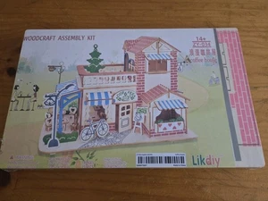 3D WOODEN Puzzle COFFEE HOUSE Model Kit (Two Story/Level) New In Packaging - Picture 1 of 5