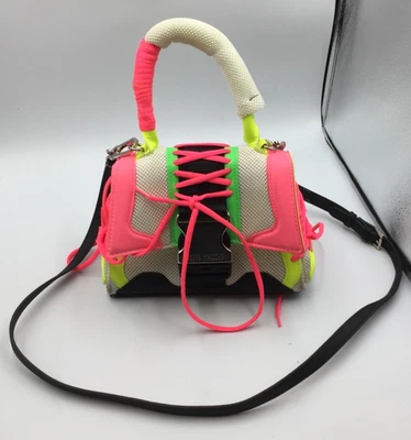 STEVE MADDEN BDORRA Pink Multi Crossbody Shoulder Bag Mini Purse Clutch 9x7” - Image 1 of 4