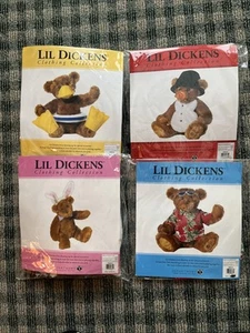 VTG 1991 DEPARTMENT 56 Creation- LIL Dicken's Bear NEW Costume's (4) - Picture 1 of 1