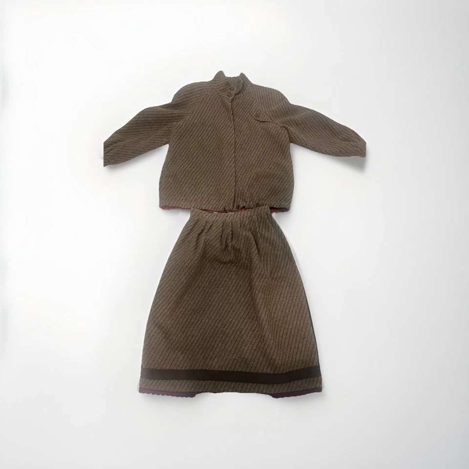 De Colección Poi por Krizia Tejido Lana Mohair Estilo Aleta Túnica y Falda Conjunto Hecho en Italia Foto 1 de 4