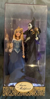 MUÑECAS DE CUENTO DE HADAS DE DISEÑO DISNEY "Aurora y Maléfica" LE 6000 ¡COMO NUEVAS en Caja! Foto 1 de 4