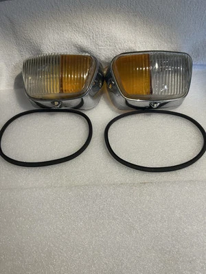 Genuíno Hella Mercedes Benz 2X W110 conjunto de farol de neblina pisca-pisca esquerda direita novo na caixa - Imagem 1 de 4