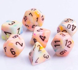 Poliedrales Chessex: circo festivo/negro - Imagen 1 de 2