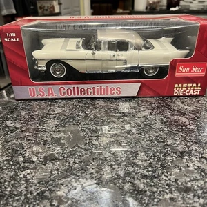 Cadillac 1957 Eldorado Brougham 1:18 scale Die Cast-Sun Star-white METALLIC - Picture 1 of 9