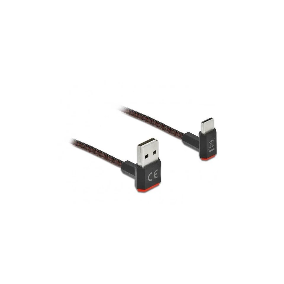 EASY-USB 2.0 Kabel Typ-A zu USB Type-C™ Stecker gew. oben / unten 0,2 m - Bild 1 von 1