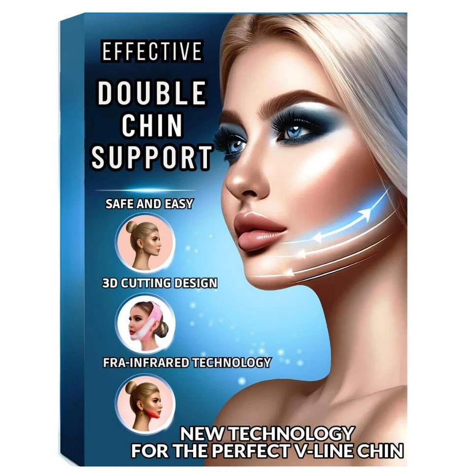 Vendaje de elevación en V reutilizable correa adelgazante facial reductor de doble mentón Foto 1 de 4
