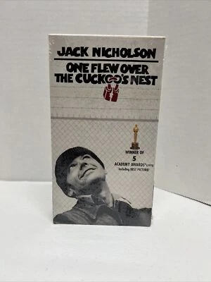 One Flew Over The Cuckoo's Nest (VHS, 1997) Jack Nicholson - New & Sealed - Imagem 1 de 4
