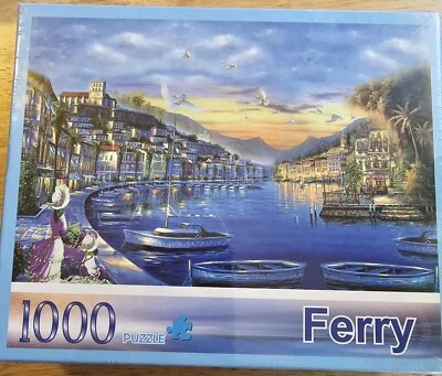  Puzzle 1000 Pc Ferry 27.5”x 20” Complete Never Opened Age 14+ - Image 1 of 4