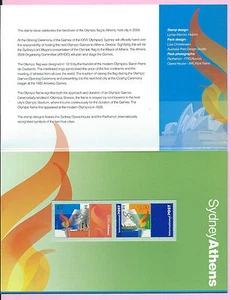 AUSTRALIA 2000 Presentation Stamp Pack - JOINT ISSUE WITH GREECE - MNH - Picture 1 of 2