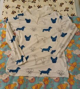 Adult Baby Puppy Print Shirt