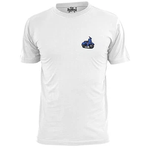 T-Shirt Tasca Uomo Scooter Blu Lambretta Vespa Weller Jam Mod - Foto 1 di 2