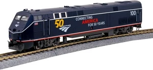 USA Model Train Products HO GE P42 Amtrak Midnight Blue #100 w/ 50th Anniversary - Picture 1 of 1