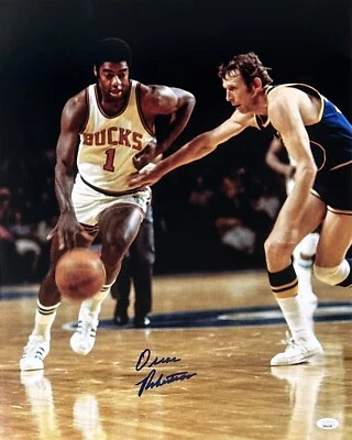 Oscar Robertson Signed Autographed Photo 16x20 JSA Authenticated 4 - Image 1 of 2