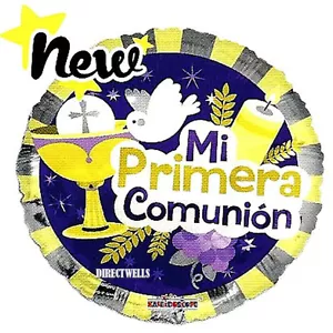 "Globos de Primera Comunión ""Mi Primera Comunión"" (3 globos) 18" - Imagen 1 de 1