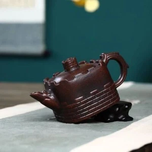 Handmade Teapot The Great Wall Design Original Ore Real Yixing Zisha Purple Clay - Picture 1 of 10
