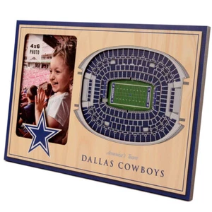 YouTheFan NFL Dallas Cowboys 3-lagig 3D Stadionansicht 4x6 Bilderrahmen - Bild 1 von 12