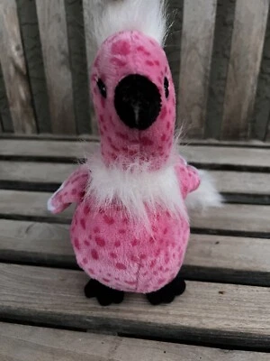 Ganz Webkinz Cherry Blossom Bird Plush HM 455 No Code Pink Flamingo - Image 1 of 4