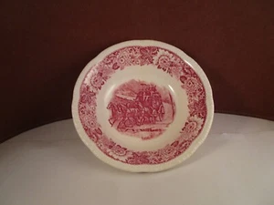 Vintage Homer Laughlin Historical American Red Transfer Cereal Bowl - Bild 1 von 10