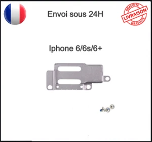 Fixation Cache Fer Protection Ecouteur Interne Iphone 6 6Plus 6S + vis fixation - Imagen 1 de 12