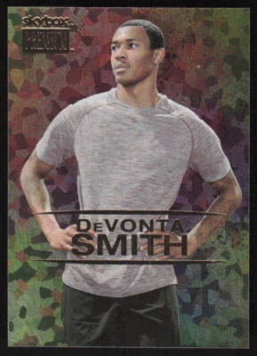 2021 SkyBox Metal Universe Premium Star Topaz Rookie DeVonta Smith /150 - Image 1 of 2