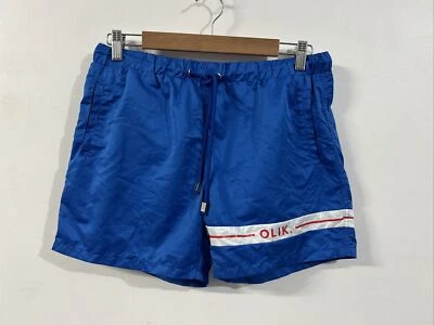 OLIK. Swimwear Mens Size Small Designer Swim Retro Stripe Short - New - Lined - Image 1 of 4