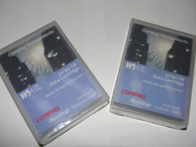 🔥Lot of 2 Compaq StorageWorks DDS3 20/40 GB 数据盒 152842-001 💯 — 第 1/4 张图片