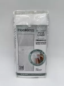 Hookless Shower Curtain Liner Polyester Frost 70" x 54" 369836 - Picture 1 of 3