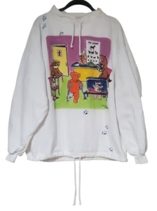 Pullover Diane Wat pintado a mano con cordón The Vet Office talla pequeña mediana - Imagen 1 de 6