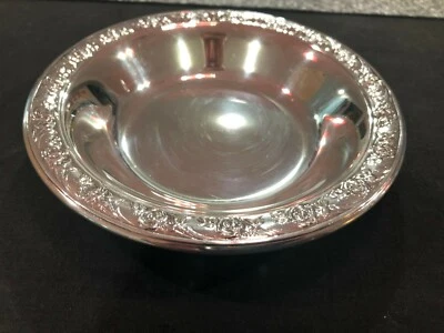  Reed & Barton 镀银糖果/切割碗经典玫瑰设计 — 第 1/4 张图片