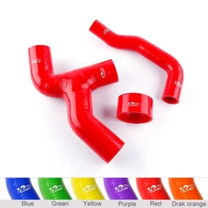 Red Fit Subaru WRX GDB VER 7-9 Y-pipe 2000-2006 Silicone Intercooler Turbo Hoses - Picture 1 of 14