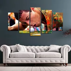 Happy Gilmore Adam Sandler Golfszene 5 Stück Panel Leinwand Wandbild Foto Dekor - Bild 1 von 3