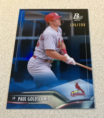 2021 Bowman Platinum Blue #38 Paul Goldschmidt Cardinals /150 - Image 1 of 2