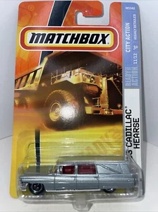 Matchbox ‘63 Cadillac Hearse #55 Silver City Action Ready For Action M5342 11/12 - Picture 1 of 5