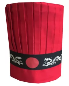 Hibachi Grill Chef Cappello Alto Set Hibachi Chef Cappello Alto Uniforme Chef Giapponese NUOVO - Foto 1 di 3