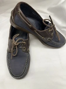 Paraboot Dooney & Bourke Marine Leather Women’s US Size 5 Moc Stitch Shoes - Picture 1 of 10