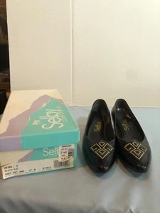 Jeri Negro Niño Selby Talla 6.5B Comfort Flex Negro Tacones Bajos con Caja - Imagen 1 de 10