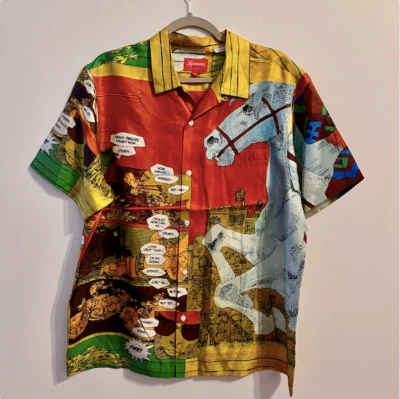 Camisa Manga Corta Supreme Ronin Seda 'Dorada' Talla L Foto 1 de 3