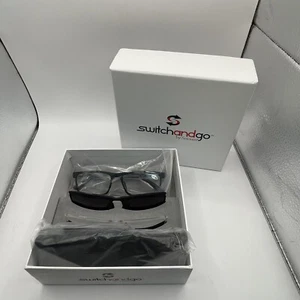 SWITCH AND GO SWITCHABLE BY SOJOURN +1.50 AUTHENTIC EYEGLASSES W/CASE - Picture 1 of 7
