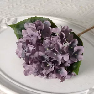 Artificial Hydrangea Fake Silk Flowers Bouquet Wedding Home Garden Table Decor - Picture 1 of 27