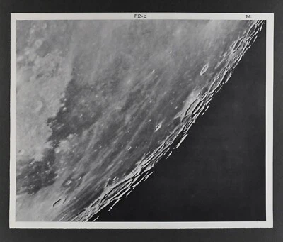 1960 Lunar Moon Map Photo Rumker F2-b McDonald Observatory M373 Crater Astronomy - Image 1 of 2